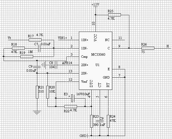 图 7 MC33060 控制电路